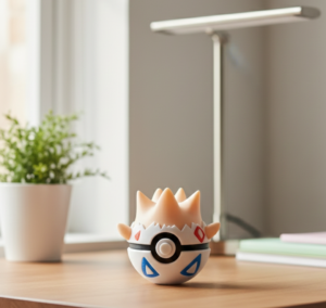 Stylized Crown Top 3D Printed Collectible Figure