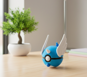 Azure Valkyrie Winged 3D Printed Collectible Figure