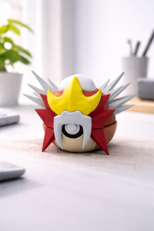 Flame Guardian Fire-Themed 3D Printed Collectible Figure