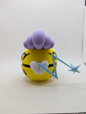 Alternative view of Electric Guardian 3D Printed Collectible Figure – Lightning-Inspired Fantasy Display Model