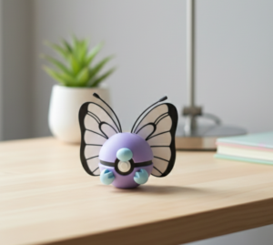 Monarch Flutter Orb 3D Printed Collectible Figure